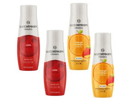 SODASTREAM 2x Cola 2x Narancs-Mango