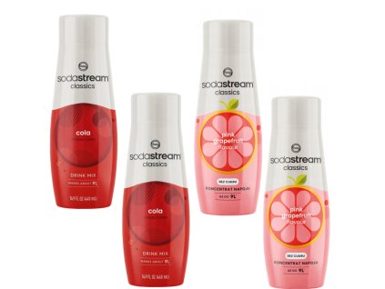 SODASTREAM 2x Cola 2x Růžový grapefruit
