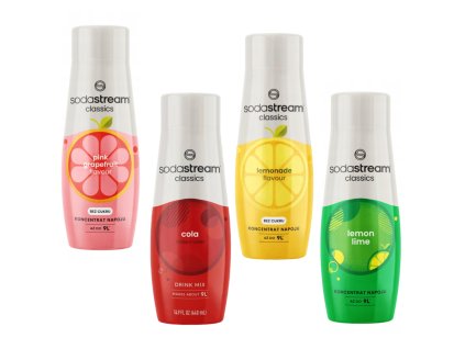 SODASTREAM 4x COLA + GRAPEFRUIT + LEMONADE ZERO + LEMON-LIME