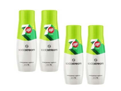 4x SodaStream 7UP FREE ZERO Sirupe
