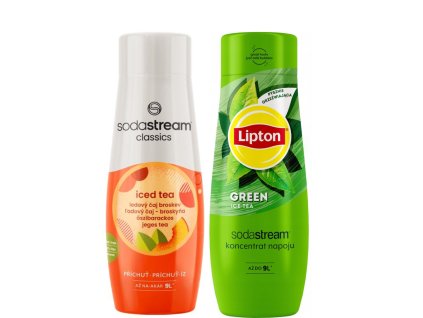 SodaStream Sirup PFIRSICH EISTEE + LIPTON GRÜNER TEE