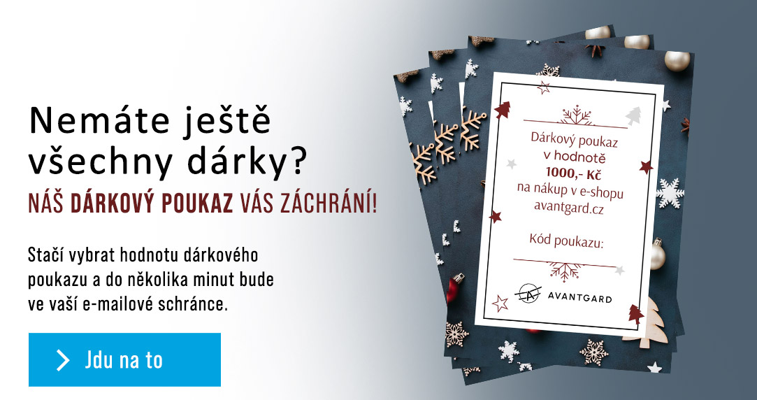 Dárkový poukaz Avantgard ihned do vaší e-mailové schránky