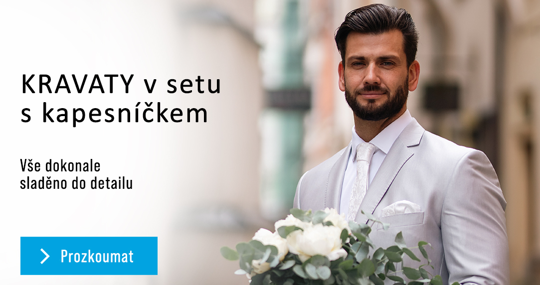 Kolekce kravat v setu s kapesníčkem
