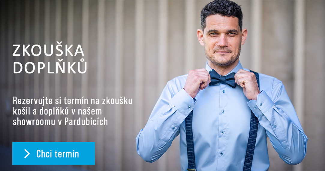 Rezervace termínu zkoušky košil a doplňků Avantgard