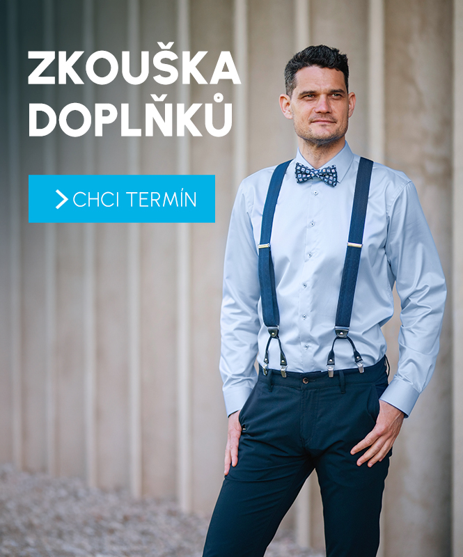 Rezervace termínu zkoušky košil a doplňků Avantgard