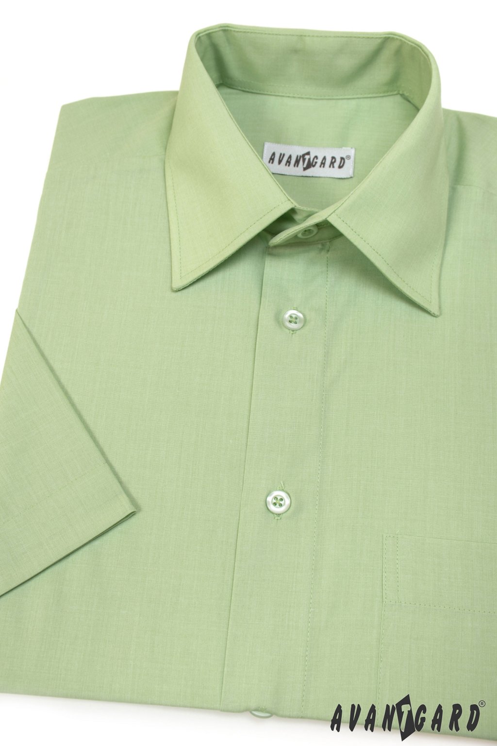 Pánská košile KLASIK s krátkým rukávem, 351-8, Zelená