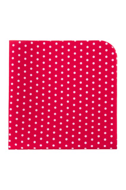 Kapesníček do saka LUX, 583-1979, Červená s bílými puntíky
