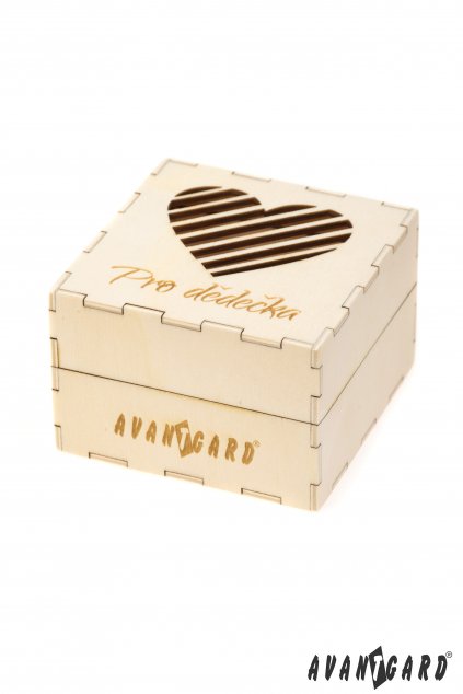 Dřevěná dárková krabička Pro dědečka, 923-3727, Přírodní dřevo