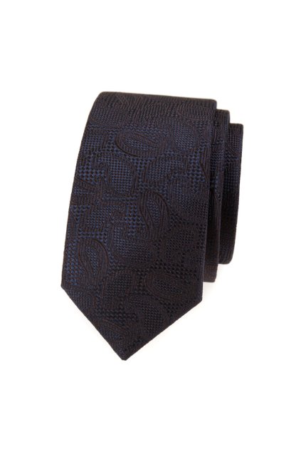 Kravata SLIM LUX, 571-62344, Hnědá