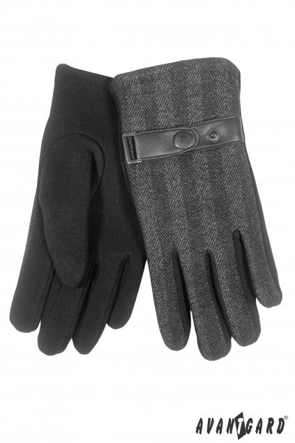 Pánské zimní rukavice, 971-23, Černá