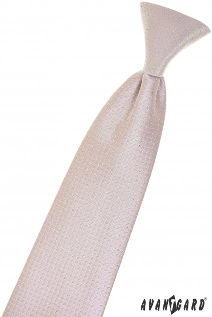 Chlapecká kravata, 558-22309, Pudrová/stříbrná