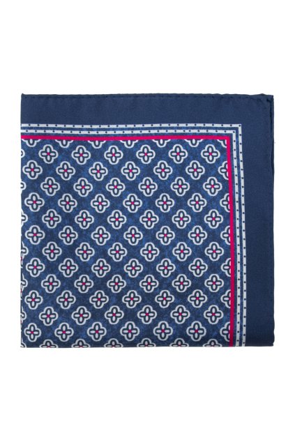 Kapesníček do saka hedvábný PREMIUM, 610-5772, Modrá