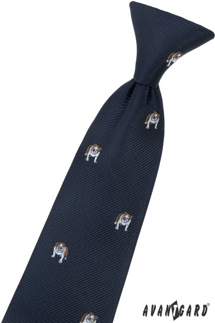 Chlapecká kravata, 558-62430, Modrá/pes