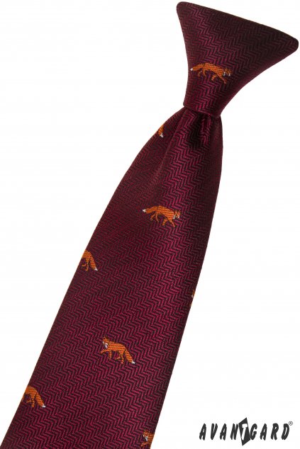 Chlapecká kravata, 558-62232, Bordó/liška