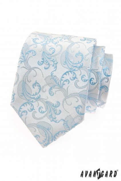 Kravata LUX s kapesníčkem, 599-27, Modrá