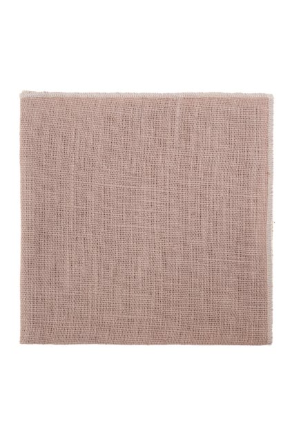Lněný kapesníček do saka PREMIUM, 612-102, Pudrová