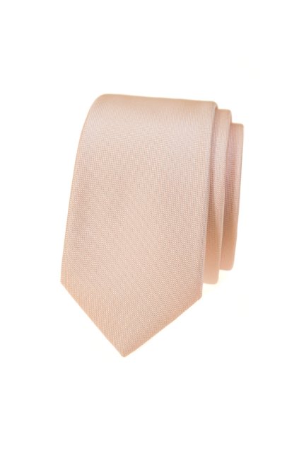 Kravata SLIM LUX, 571-81480, Lososová