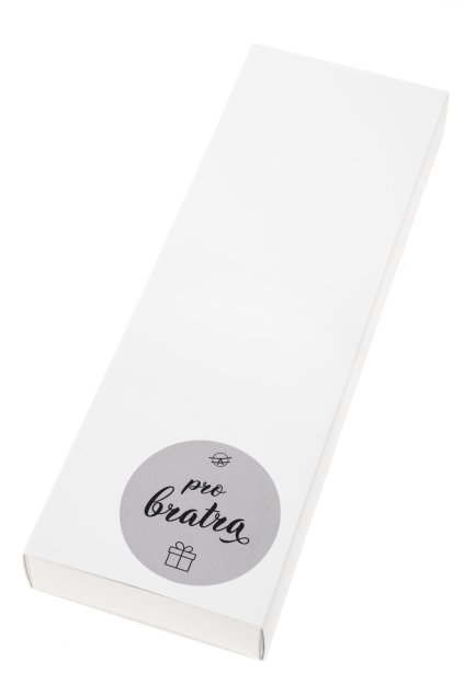 Dárková krabička na kravatu Pro bratra, 930-1006, Bílá matná