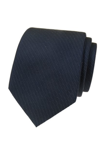Hedvábná kravata v dárkové krabičce, 621-7788, Modrá