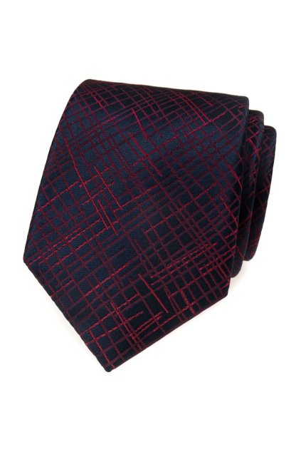 Kravata LUX, 561-22232, Modrá/červená