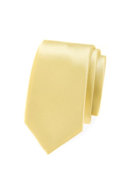 Kravata SLIM LUX, 571-9029, Žlutá