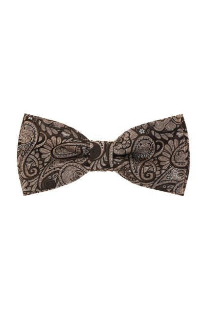 Motýlek s kapesníčkem, 575-22636, Hnědá/béžová