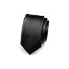 Kravata SLIM, 551-705, Černá LESK