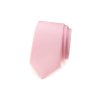 Kravata SLIM, 551-7609, Růžová MAT