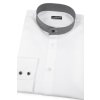 Pánská košile se stojáčkem SLIM, 152-0163, Bílá (Velikost 40/182)