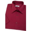 Pánská košile KLASIK s krátkým rukávem, 351-13, Bordo (Velikost 40/182)