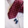 Kravata SLIM LUX, 571-22266, Bordó