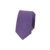 Kravata SLIM LUX, 571-51058, Fialová
