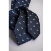 Kravata SLIM LUX, 571-81398, Modrá / vzor cyklistika