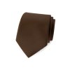 Kravata LUX, 561-9918, Hnědá mat