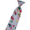 Chlapecká kravata, 558-51079, Šedá/auta