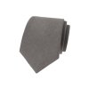 Lněná kravata v dárkové krabičce, 629-110, Šedá