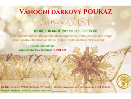 Vánoční dárkový poukaz Centra Avasa (1)
