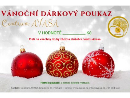 Vánoční dárkový poukaz Centra Avasa (2)