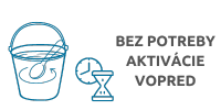 Bez potreby zarábať baktérie s vodou