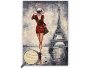 Dřevěný obraz na stěnu Paris, krásný dřevěný obraz s motivem Paříže