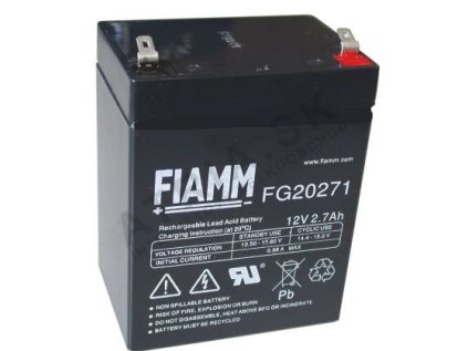 40196 fiamm standard fg 6v 2 7 ah