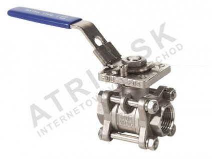 36005 gulovy uzaver zavitovy trojdielny seria c3 nerez 3 4 l 73mm