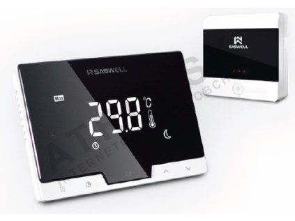 Izbový termostat Saswell T19 7 RF čierna