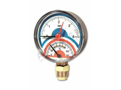 76310 termomanometer radialny d 80 0 4 bar