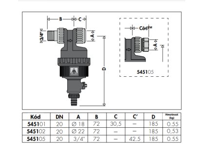 246770 1 dirtmagslim odkalovac s magnetom na instalaciu pod bojler 3 4 m x 3 4 f