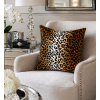 Poťah na vankúš leopard pre výrazný exotický dekor na sedačku