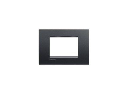 BTicino Axolute Air HW4803HS antracitový kovový rámeček 3 moduly