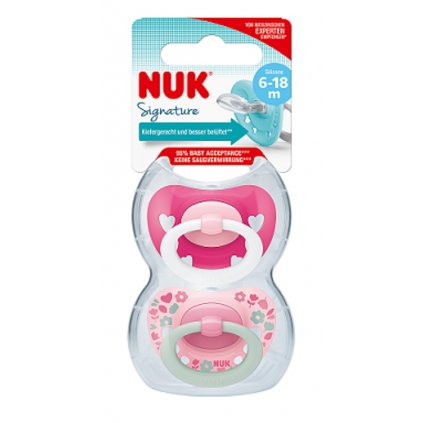 NUK Cumlík Signature 6-18m 2ks Box