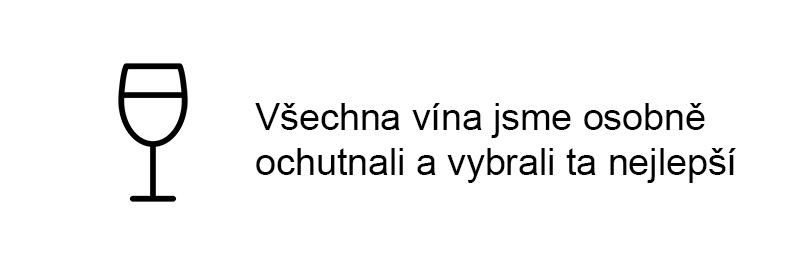 Všechna vína jsme osobně ochutnali a vybrali ta nejlepší