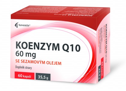 Fotografie Koenzym Q10 60mg se sezamovým olejem cps.60 Noventis